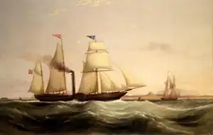 Samuel Walters (1811–1882): Пароход "Ethiope" у западного побережья Африки