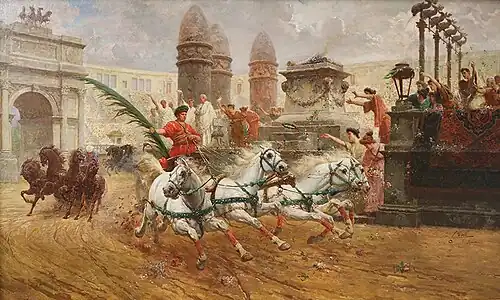 Гонки на колесницах. Триумф победителя