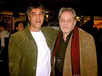 Шамшад Абдуллаев и Евгений Бунимович на III Биеннале поэтов в Москве. 25.10.2003.