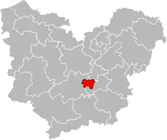 Кантон на карте департамента Эр