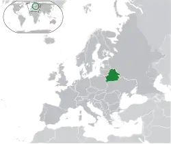 Беларусь на карте мира