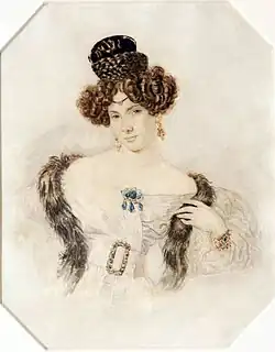 Акварельный портрет П. Ф. Соколова (1830)