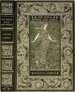 У. Моррис. Лес за пределами мира. Обложка. Репринт 1920 г.