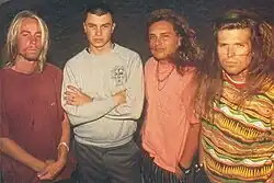 Excel в 1988 году, слева направо: Адам Сигел, Шон Росс, Грег Саенц и Дэн Клементс