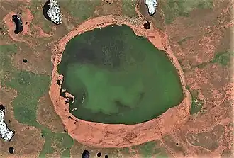 Фото озера Эйик со спутника Sentinel-2