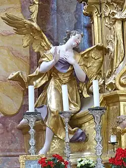 Деталь алтаря. Фигура ангела
