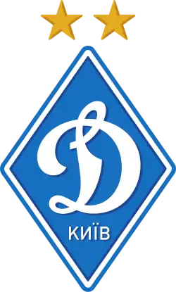 Эмблема ФК «Динамо» Киев с инвертированными цветами