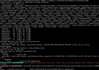 Скриншот программы FFmpeg