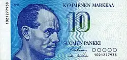 10 markkaa reverse
