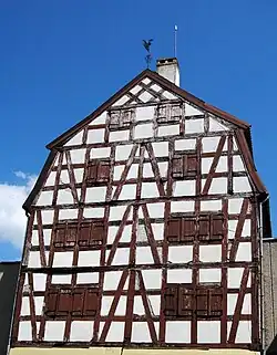 Фахверковый склад второй половины XVIII века в Старом городе по улице Aukštoji (улица Аукшто́йи)