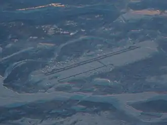 Аэропорт Фэрбанкс с высоты