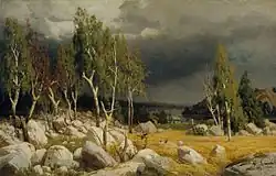 Каменистое побережье.