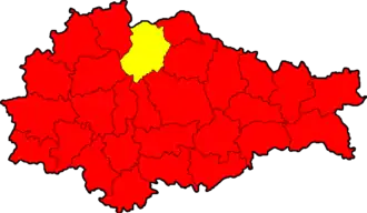 Фатежский район на карте