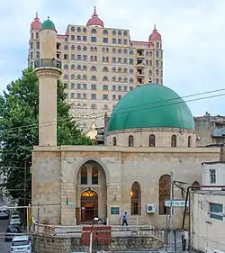 Мечеть Фатимы. Пересечение улиц Чингиза Мустафаева 90 и Гуси Гаджиева (начало XX века)