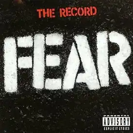 Обложка альбома Fear «The Record» (1982)