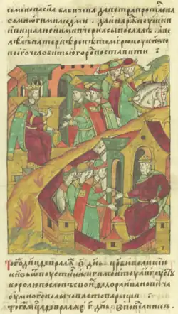 Царь посылает Фёдора Колычёва к Сигизмунду Августу, Фёдор Колычев перед Сигизмундом II