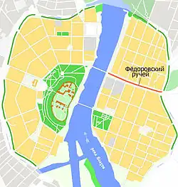 На карте Великого Новгорода