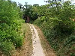 Туннель под железной дорогой возле Дезенцано-дель-Гарда