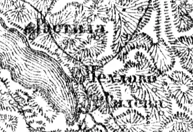 Деревня Филево на карте 1919 года