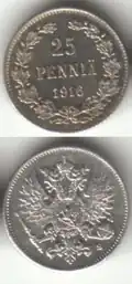 25 пенни 1916 года