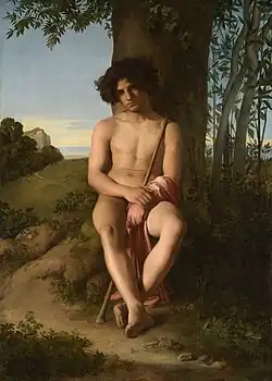 Сидящий молодой пастух. Между 1834 и 1835. Холст, масло. Музей изобразительных искусств, Лион