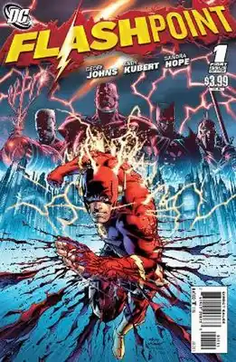Обложка  Flashpoint #1, художник Энди Куберт.