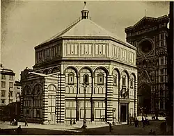 Баптистерий Сан-Джованни. Фотография 1910 года