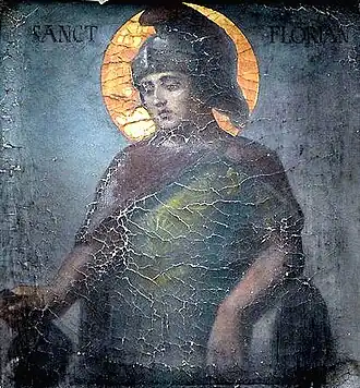 Изображение на стене бывшей ризницы в Пёртшах ам Вёртерзее, что в Каринтии, Верхняя Австрия