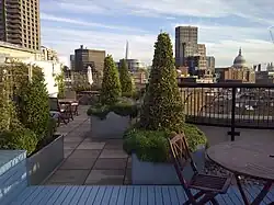 Садовая терраса на крыше