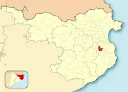 Расположение муниципалитета на карте провинции