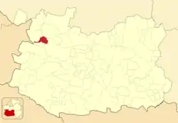 Расположение муниципалитета на карте провинции