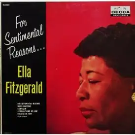 Обложка альбома Эллы Фицджеральд «For Sentimental Reasons» (1955)