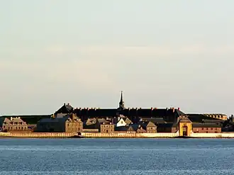 Вид на Луисбург с моря