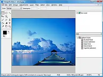 Скриншот программы Fotografix