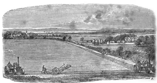 Паровой плуг Джона Фаулера — из каталога фирмы за 1870 год