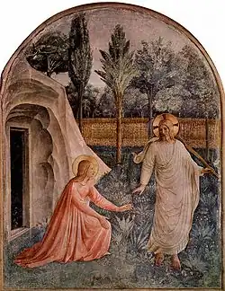 Noli me tangere (Не прикасайся ко Мне). Между 1437 и 1446. Фреска. Музей Сан-Марко (Флоренция)
