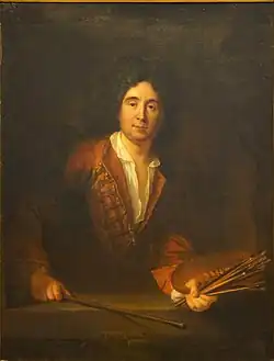 Художник Франсуа де Труа, учеником которого был автор портрета.