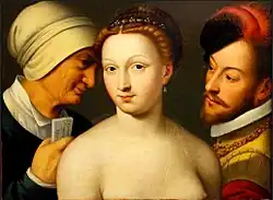 Любовное письмо. Ок. 1570. Дерево, масло. Музей Тиссена-Борнемисы, Мадрид