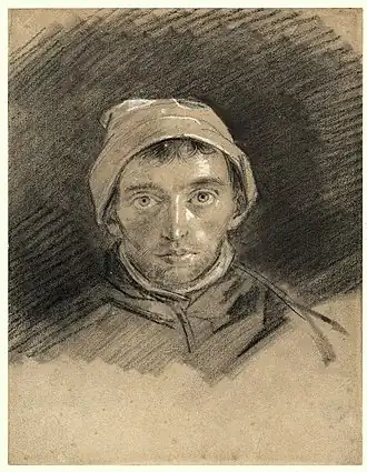 Автопортрет. 1826Бумага, итальянский карандаш, белила. 22,7 × 17,7 смГосударственные музеи, Берлин