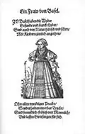 Ксилография из «Книги о женских костюмах» (Frauen-Trachtenbuch). 1586 г.