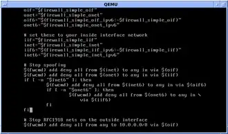 Скриншот программы ipfw