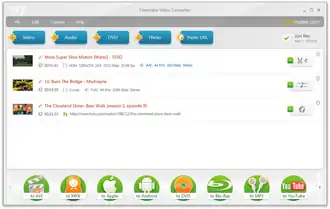Скриншот программы Freemake Video Converter