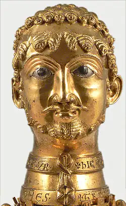 Бюст-реликварий Фридриха I Барбароссы, (ок. 1160 г.).