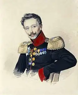 Портрет князя Фёдора Фёдоровича Гагарина,1830-е гг.