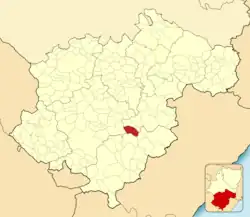 Расположение муниципалитета на карте провинции