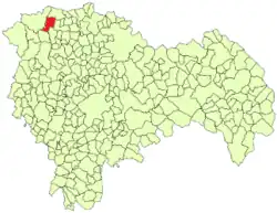 Расположение муниципалитета на карте провинции