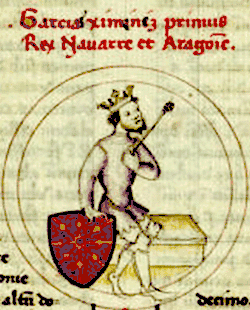 Гарсия II Хименес. Миниатюра XV века.