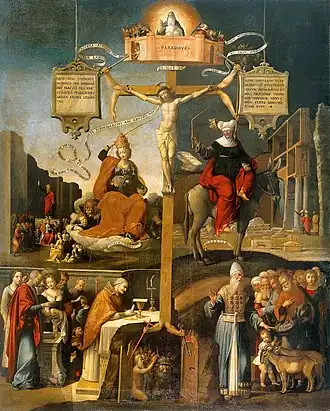 Аллегория Ветхого и Нового завета. Между 1528 и 1531. Холст, масло. Государственный Эрмитаж, Санкт-Петербург