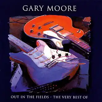 Обложка альбома Гэри Мура «Out in the Fields: The Very Best of Gary Moore» (1998)