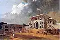 Ворота дворца в Лакхнау, художник - Уильям Дэниэлл, 1801 год